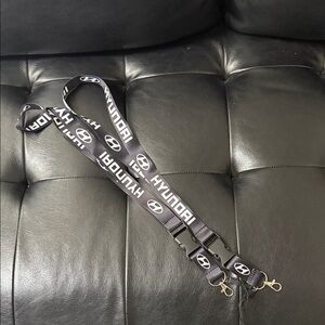 Hyundai Black Lanyard Keychain 2 pack